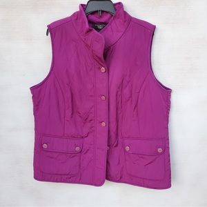 Purple Talbots Qulited Vest